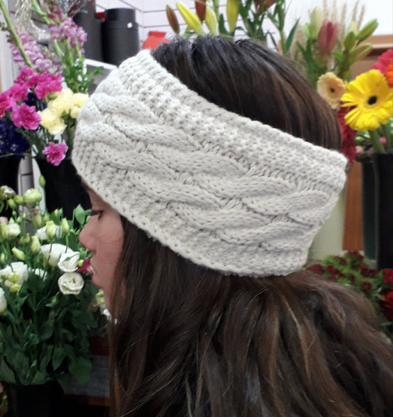 Knitted Headband - Cream